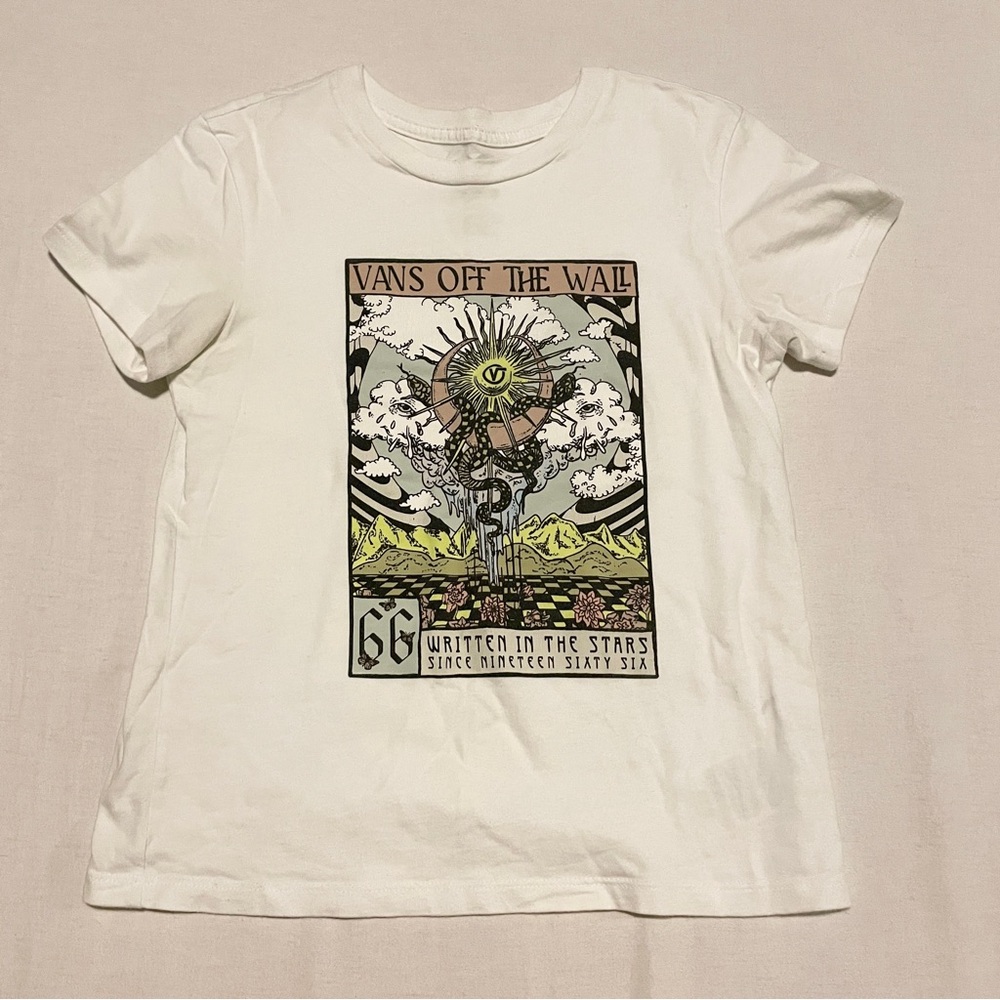 Vans Written in the Stars Celestial Snake Graphic Tee Womens Small